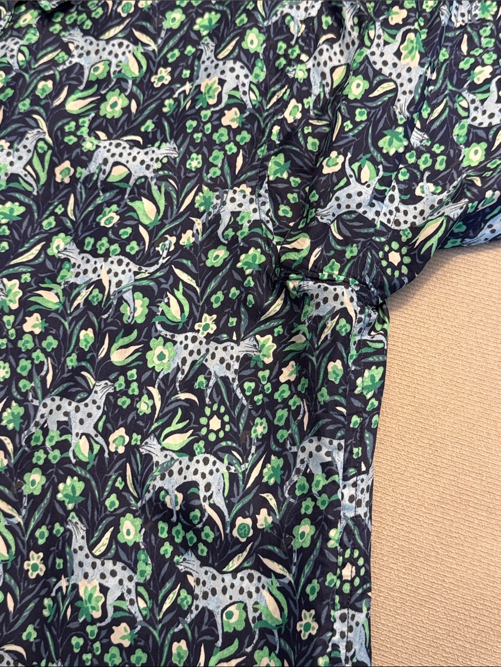 J. Crew Classic Leopard & Floral Print Button-Up Blouse Size 12 - Picture 10 of 12